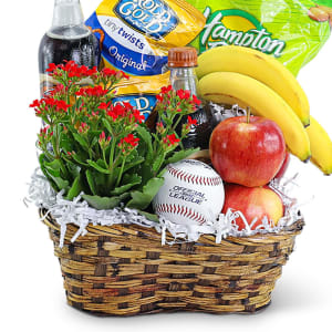 Home Run Basket Flower Bouquet