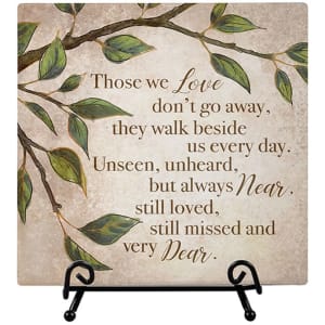 Always Near Easel Plaque Flower Bouquet