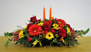 Thankfulness centerpiece- Deluxe Shown Flower Bouquet