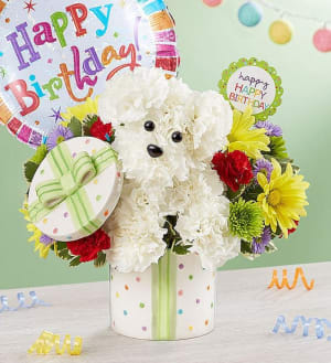 It's A Party Pooch Flower Bouquet