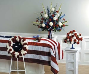 Patriotic Tribute Flower Bouquet