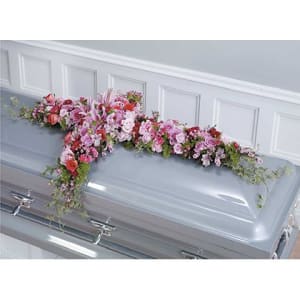 Casket Cross Flower Bouquet