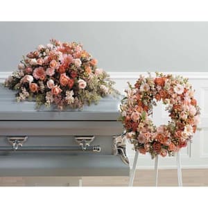 Peach Duo Flower Bouquet