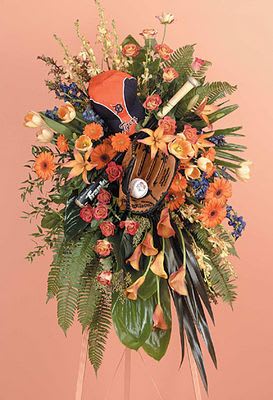 Sportsman Tribute(Baseball props not included on price) Flower Bouquet