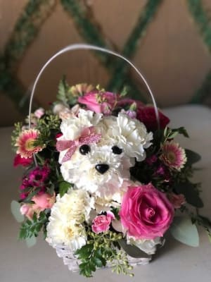 Puppy Love Flower Bouquet