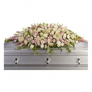 Always Adored Casket Spray Flower Bouquet
