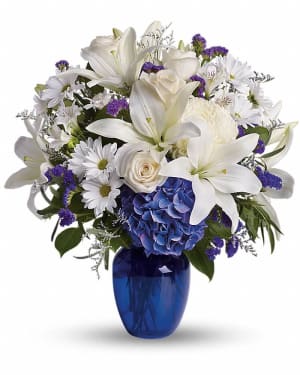 Beautiful in Blue Flower Bouquet