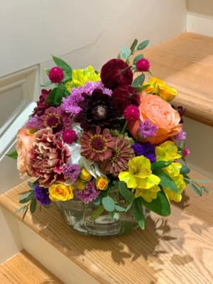 Glass Pumpkin Floral Designs
