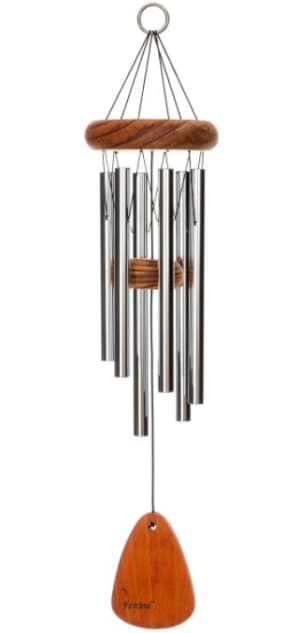 Festival 18" Wind Chime Silver Flower Bouquet