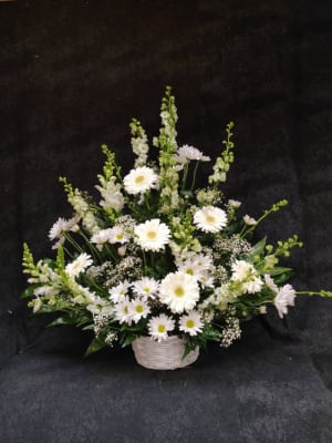 FR21-12 Basket Sympathy Arrangement Flower Bouquet