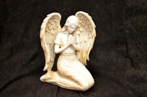 Kneeling angel praying 12772 Flower Bouquet