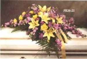 FR26-21 Casket Piece Flower Bouquet