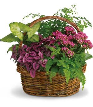 Secret Garden Basket Flower Bouquet