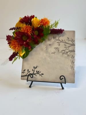 Beautiful Memories Comfort Easel Plaque Flower Bouquet