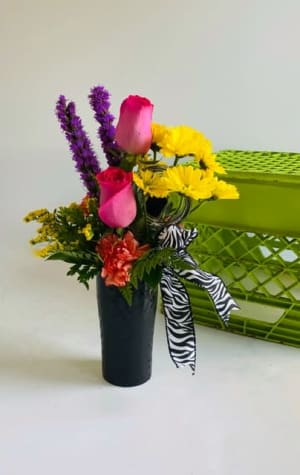 Jungle Beauty 20 oz Thermal Cup Flower Bouquet