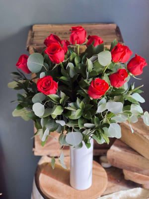  Dozen Long Stem Roses Flower Bouquet