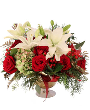 LAVISH LILIES & ROSES Flower Bouquet