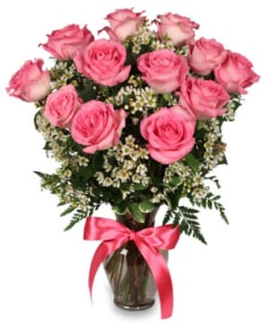 PRIMETIME PINK ROSES Flower Bouquet