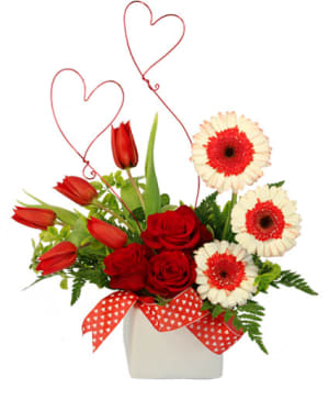 DARLING HEARTS Flower Bouquet