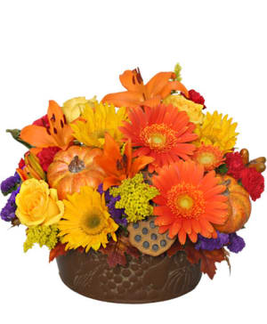 PUMPKIN GATHERING Flower Bouquet