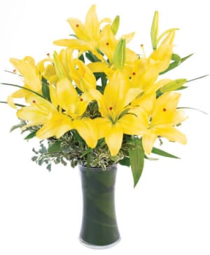 YELLOW LILIES Flower Bouquet