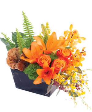 EARTHY LILIES & ORCHIDS Flower Bouquet