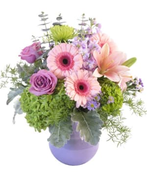 DUSTY PINKS & PURPLES Flower Bouquet