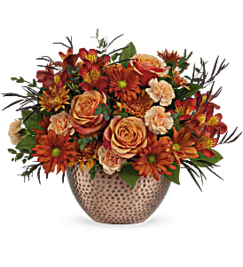  Copper Beauty Centerpiece Flower Bouquet