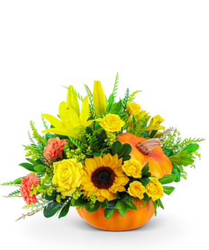 Seasonal Sunkiss Pumpkin Flower Bouquet