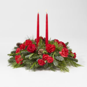 I'll Be Home for Christmas Centrepiece by FTD Flower Bouquet