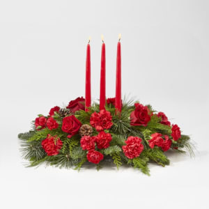 I'll Be Home for Christmas Centrepiece by FTD Flower Bouquet