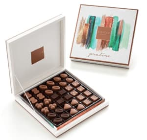 Melodi Assorted Belgian European Chocolate 36 Piece Flower Arrangement Melodi Assorted Belgian European Chocolate 36 Piece Flower Bouquet