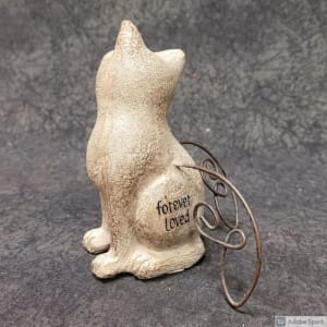 10037 Cat Memorial Figure -Forever Loved