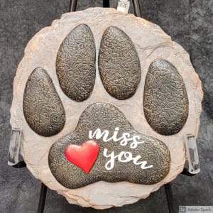 12777 - miss you paw print Flower Bouquet