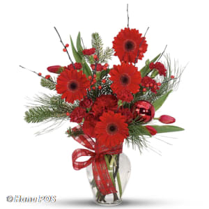 Sassy Holiday Cheer Flower Bouquet