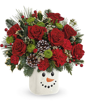 Teleflora's Festive Frosty Bouquet Flower Bouquet