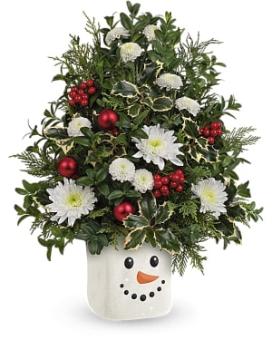 Teleflora's Snowy Surprise Bouquet Flower Bouquet