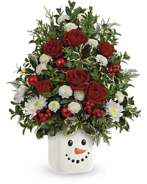 Teleflora's Snowy Surprise Bouquet Flower Bouquet