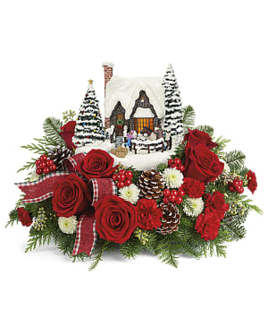 Thomas Kinkade's Warm Winter Wishes Bouquet Flower Bouquet