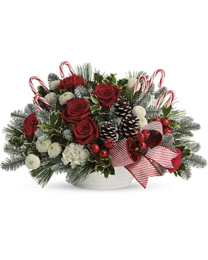 Jolly Candy Cane Bouquet Flower Bouquet