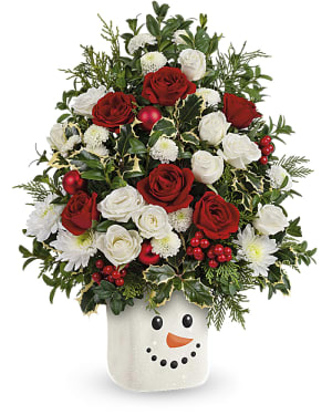 Teleflora's Snowy Surprise Bouquet Flower Bouquet