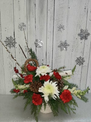 Woodsy Little Christmas Flower Bouquet