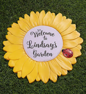 Personalized Sunflower Garden Stone
 Flower Bouquet