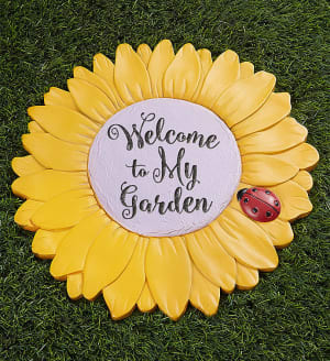 Personalized Sunflower Garden Stone
 Flower Bouquet