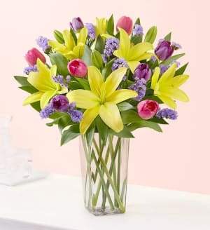 Spring Tulip & Lily Bouquet Flower Bouquet