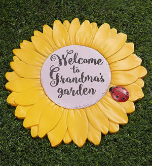Personalized Sunflower Garden Stone
 Flower Bouquet