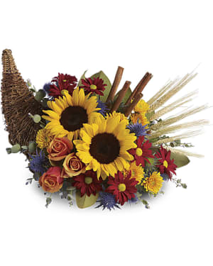 Classic Cornucopia Flower Bouquet