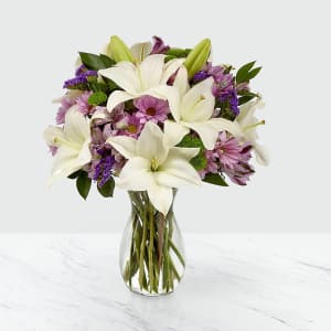 Lavender Fields Mixed Flower Bouquet - Vase Included Flower Bouquet