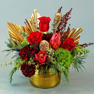 Golden Holidays by Rathbone's Flair Flowers Flower Bouquet
