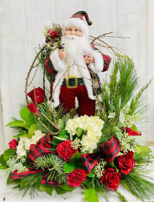 Santa Is Coming To Town Flower Bouquet